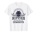 Hippies And Cowboys Cowgirls 70S T-Shirt - Custom Art Print for Adults - T-Shirt, Sweatshirt, Hoodie