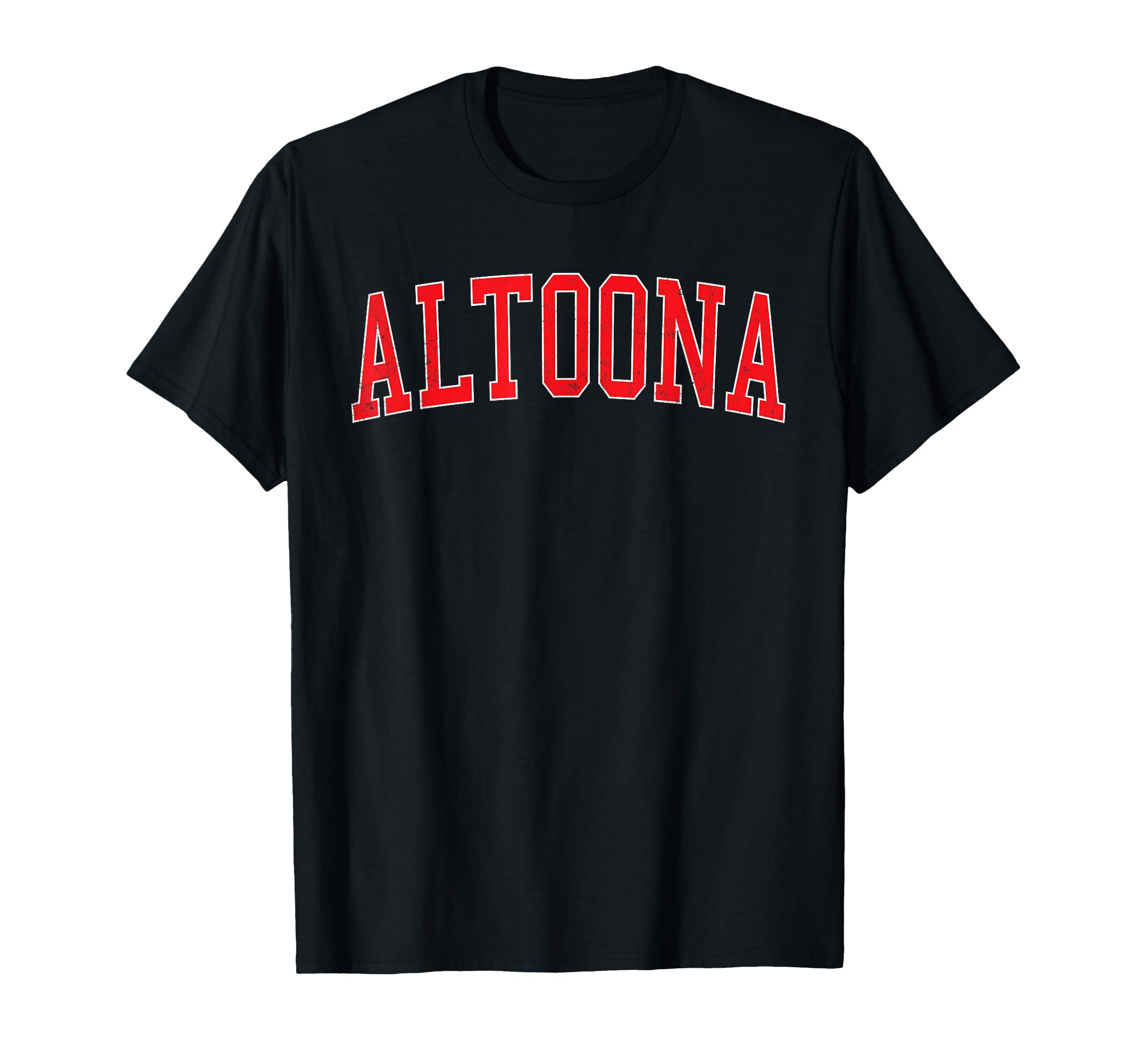 Altoona Ia Distressed Red Varsity T-Shirt - Minimalist Print Men Women - T-Shirt, Sweatshirt, Hoodie