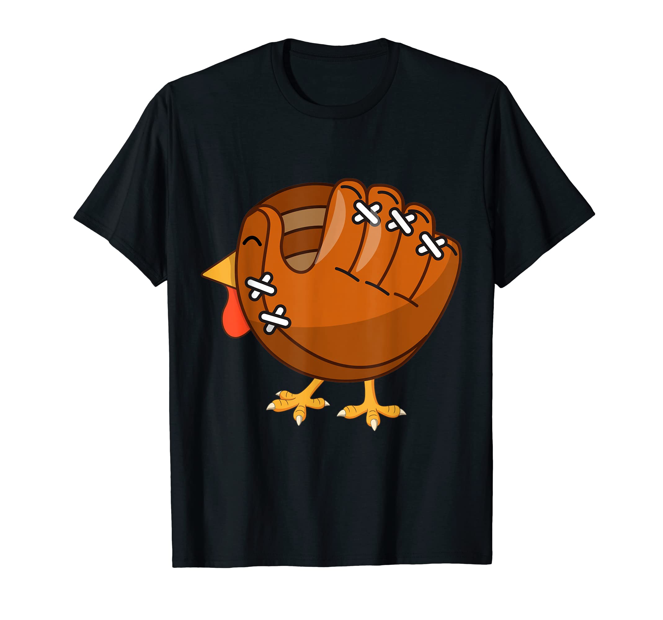 Turkey Baseball Glove Catcher Softball T-Shirt - Trendy Graphic Unisex - T-Shirt, Sweatshirt, Hoodie
