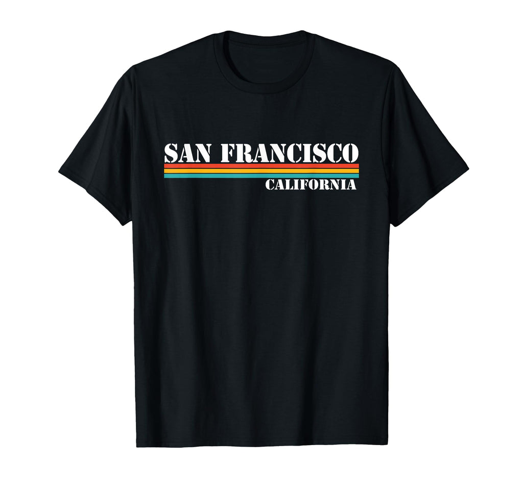 San Francisco California Stripes T-Shirt - Streetwear Style for Adults - T-Shirt, Sweatshirt, Hoodie