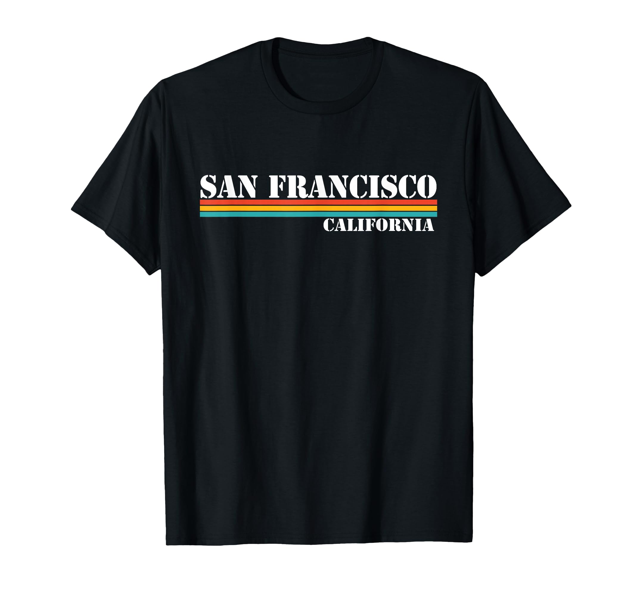 San Francisco California Stripes T-Shirt - Streetwear Style for Adults - T-Shirt, Sweatshirt, Hoodie