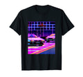 Vaporwave Car Synthwave City T-Shirt - Custom Art Print Men Women - T-Shirt, Sweatshirt, Hoodie