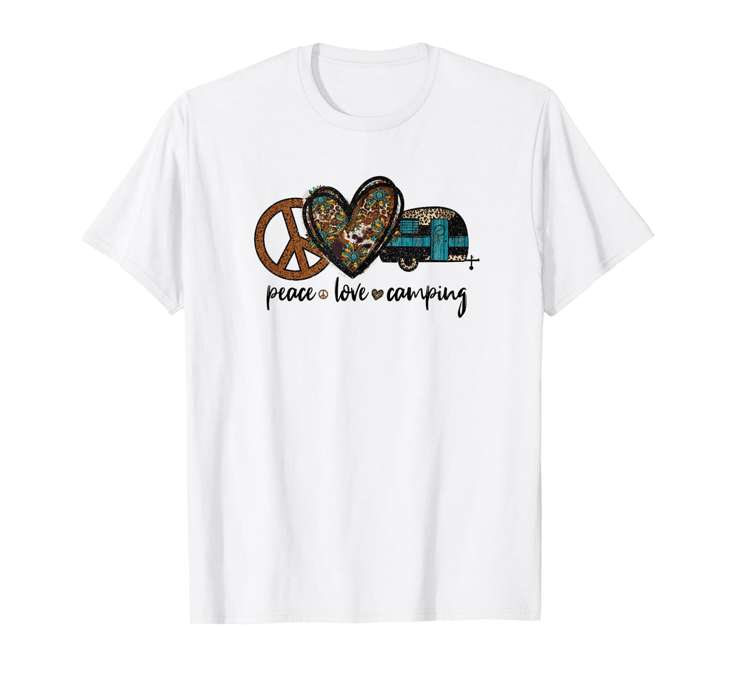 Peace Love Camping T-Shirt - Streetwear Style Unisex - T-Shirt, Sweatshirt, Hoodie