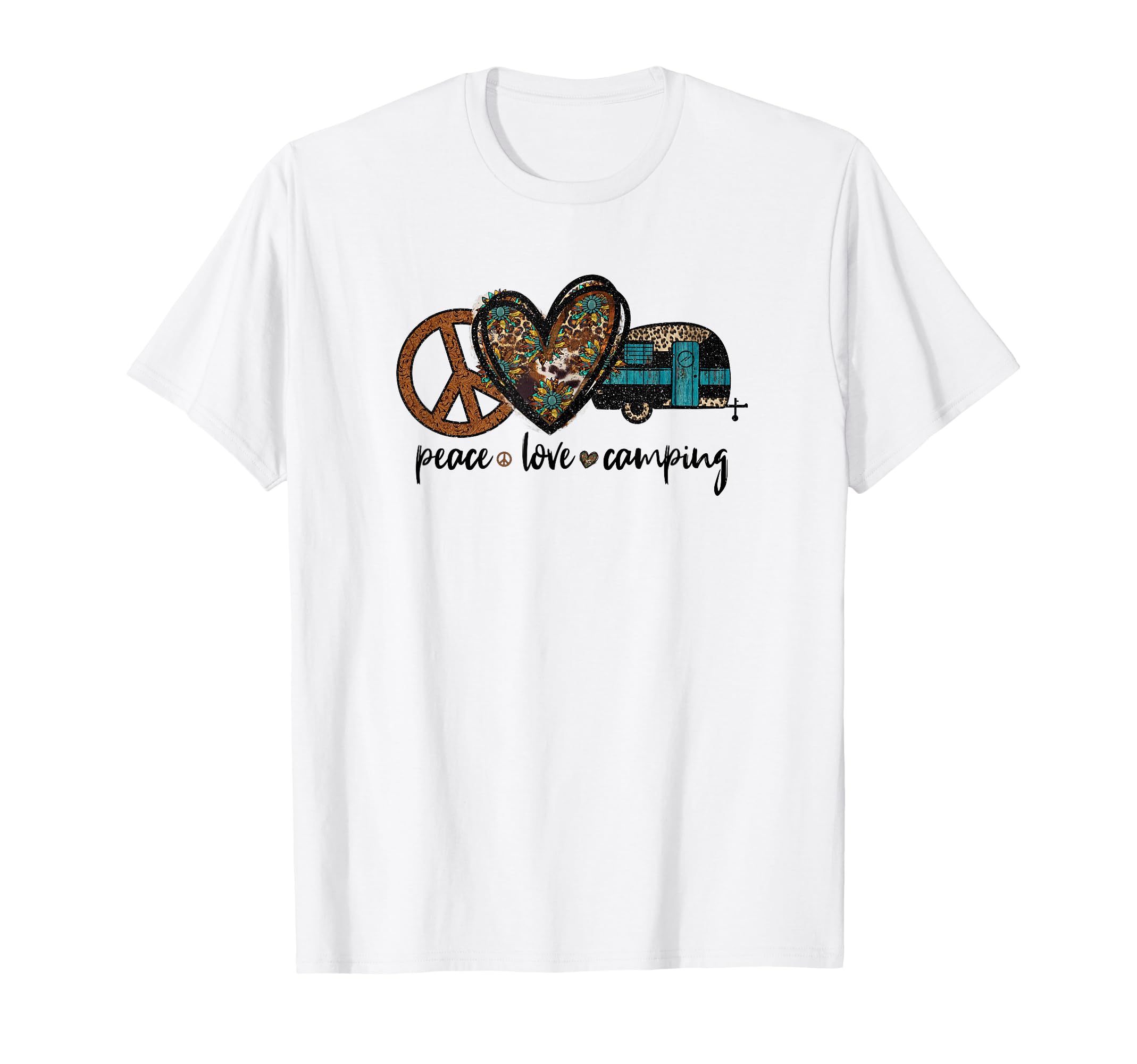 Peace Love Camping T-Shirt - Streetwear Style Unisex - T-Shirt, Sweatshirt, Hoodie