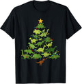 Christmas Tree Dinosaur T-rex Xmas Lights Holiday. - Adult & Kids T-Shirts, Sweatshirts & Hoodies apparel design preview 1