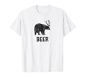Beer Bear And Deer Hunting Hiking T-Shirt - Custom Art Print Unisex - T-Shirt, Sweatshirt, Hoodie