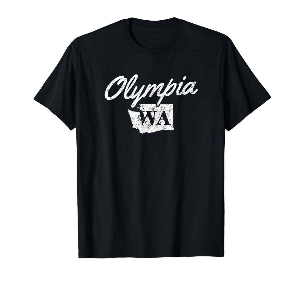 Olympia Washington Distressed T-Shirt - Minimalist Print Unisex - T-Shirt, Sweatshirt, Hoodie