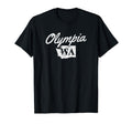 Olympia Washington Distressed T-Shirt - Minimalist Print Unisex - T-Shirt, Sweatshirt, Hoodie