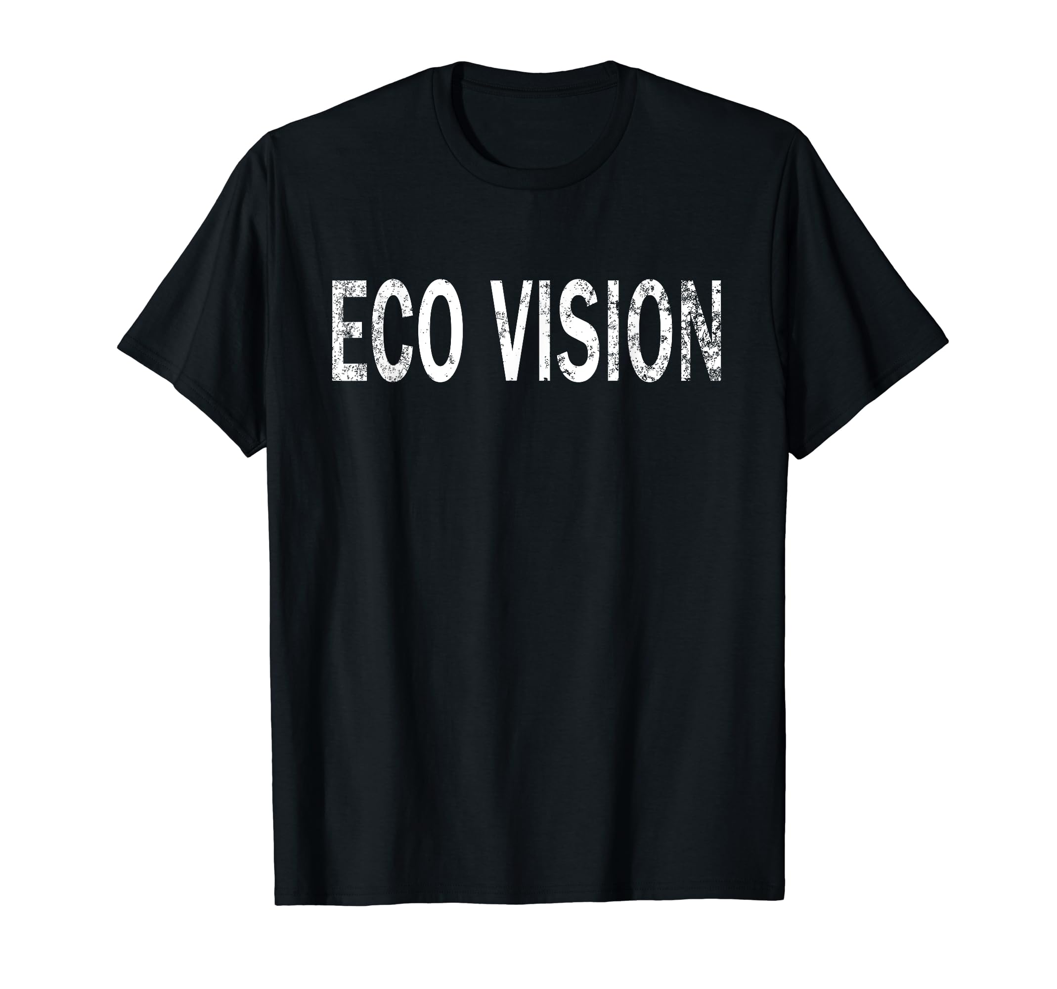 Eco Vision Distressed Sustainable Living T-Shirt - Graphic Print Unisex - T-Shirt, Sweatshirt, Hoodie