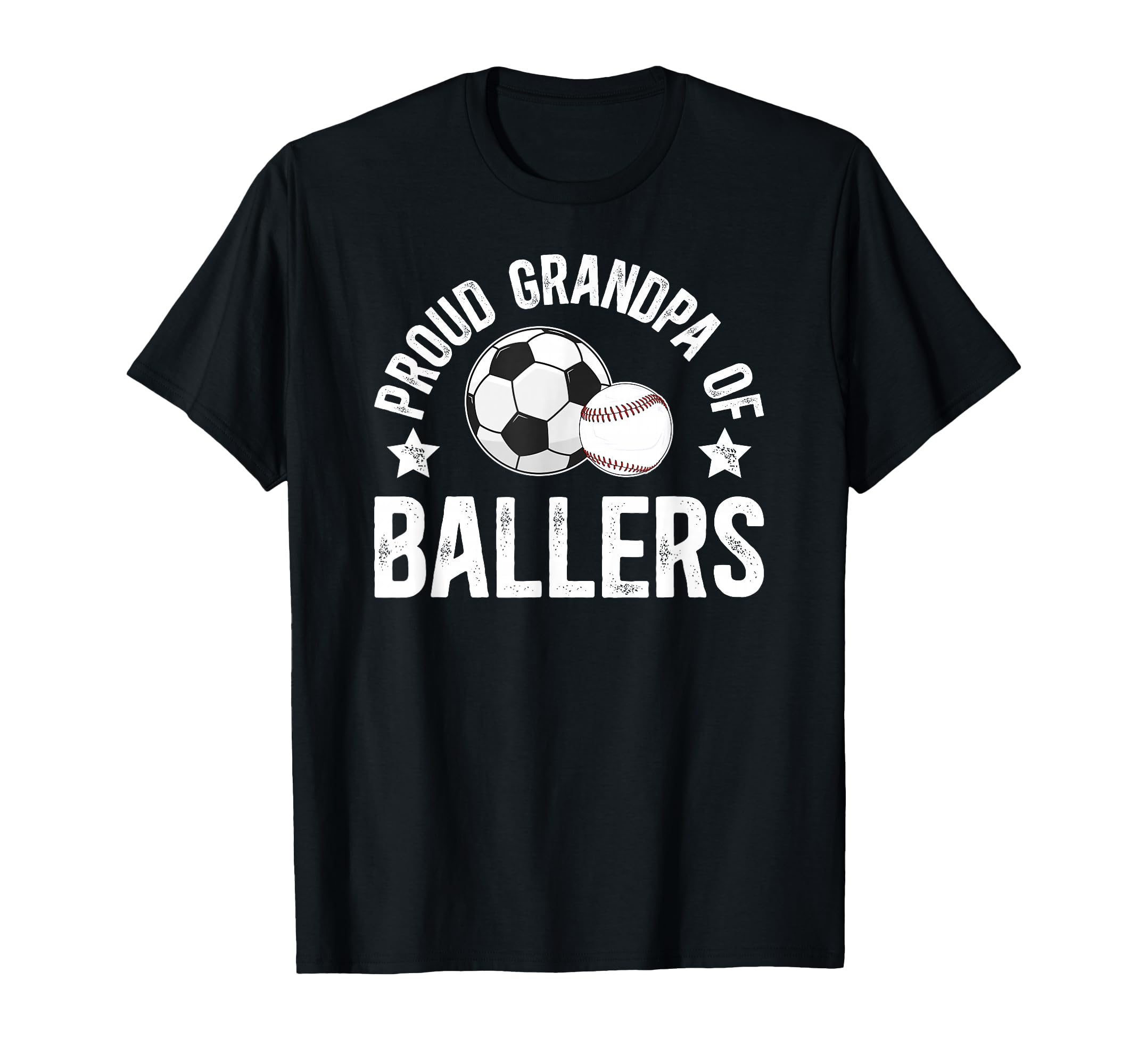 Proud Grandpa Ballers Baseball T-Shirt - Custom Art Print for Adults - T-Shirt, Sweatshirt, Hoodie