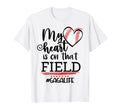 My Heart Is That Field Ballpark Baseball T-Shirt - Minimalist Print Unisex - T-Shirt, Sweatshirt, Hoodie