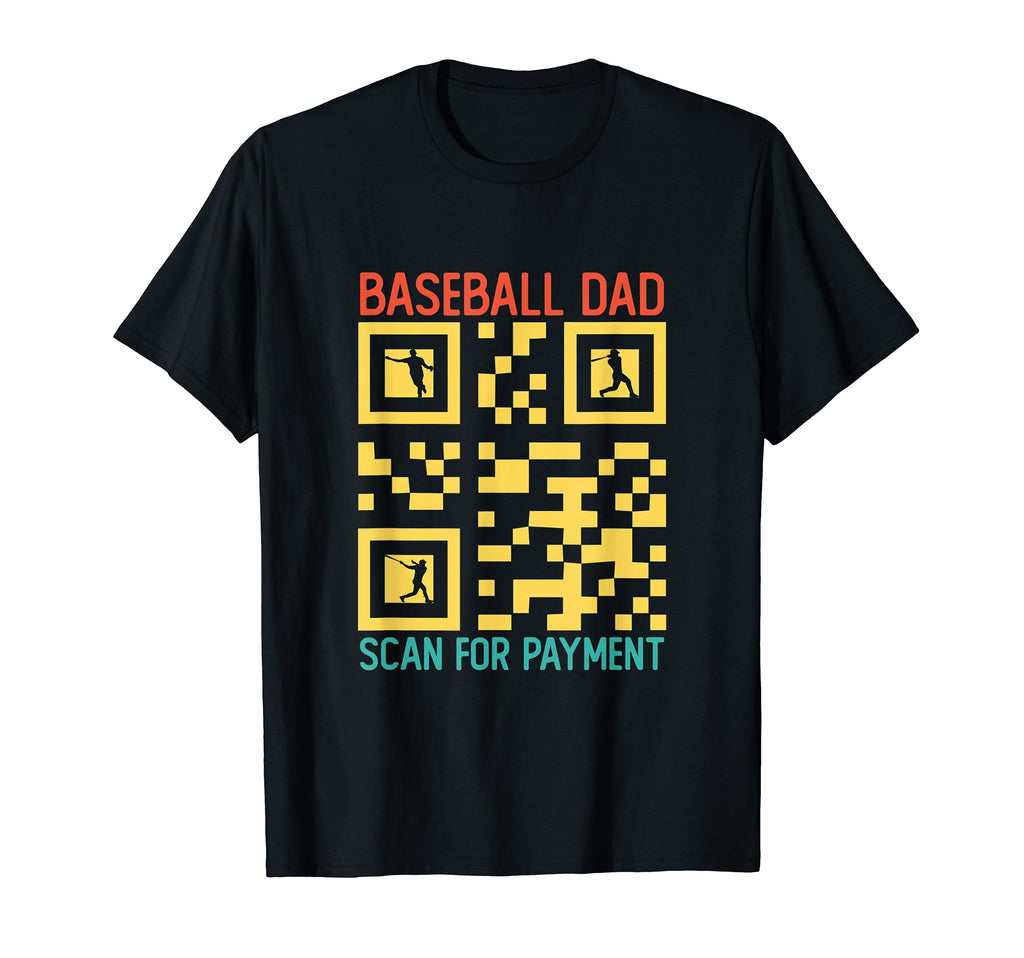 Funny Qr Code Baseball Dad Scan T-Shirt - Streetwear Style Men Women - T-Shirt, Sweatshirt, Hoodie
