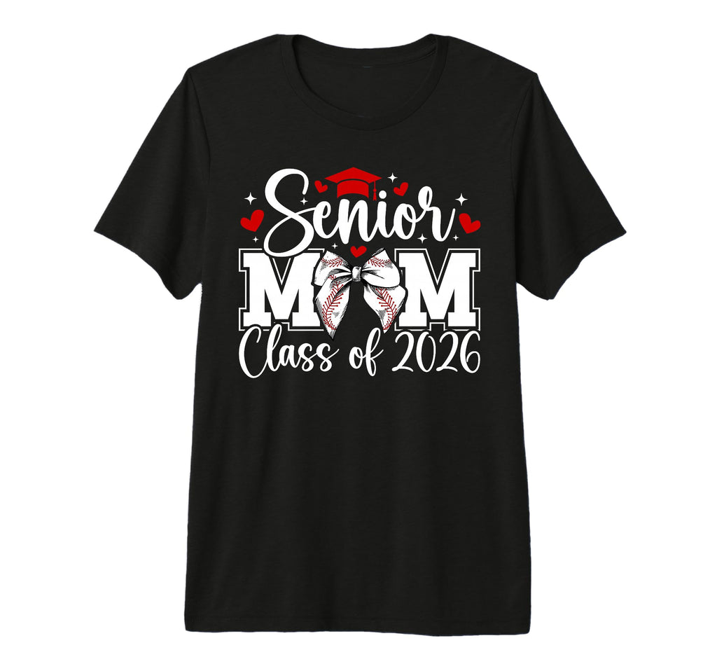 Baseball Senior Mom Class 2026 Baseball T-Shirt - Unique Graphic Unisex - T-Shirt, Sweatshirt, Hoodie