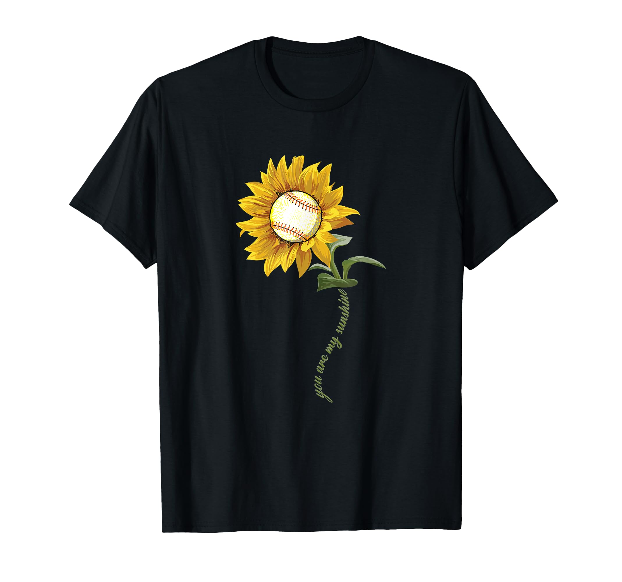 Sunflower Ball Game Softball Baseball T-Shirt - Unique Graphic Unisex - T-Shirt, Sweatshirt, Hoodie