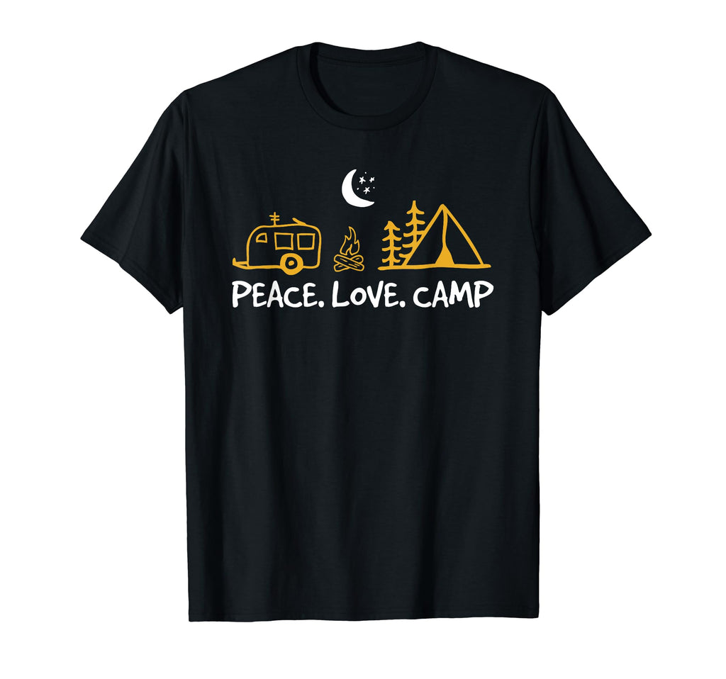 Camping Peace Love Camp Campers Gift T-Shirt - Streetwear Style Unisex - T-Shirt, Sweatshirt, Hoodie