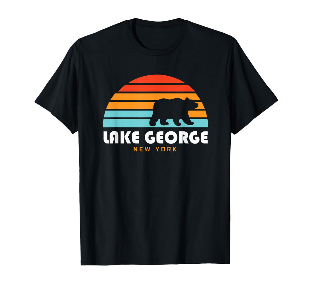 Lake George Ny Adirondacks Sunset T-Shirt - Custom Art Print for Adults - T-Shirt, Sweatshirt, Hoodie