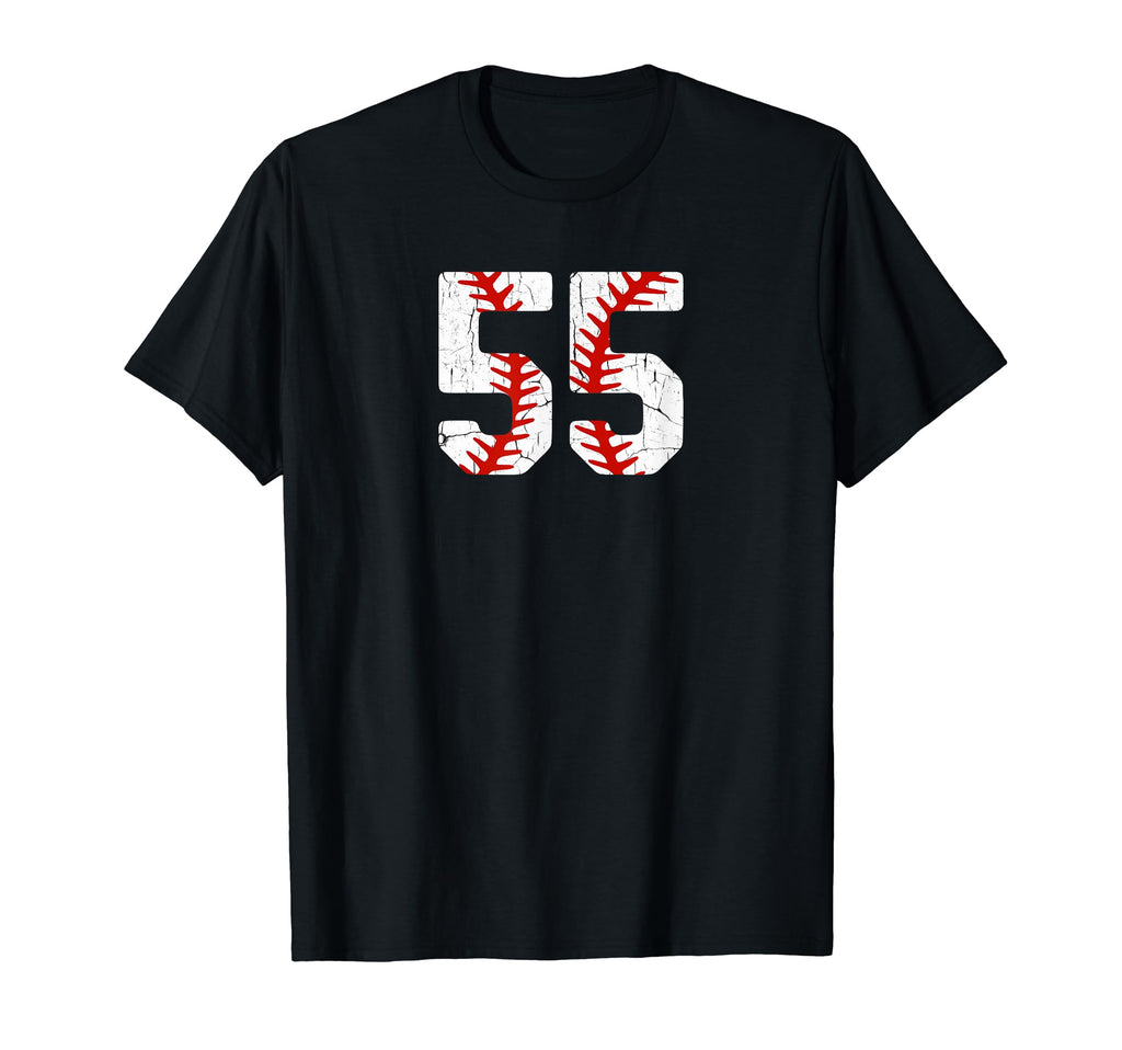 Baseball Player Jersey Number 55 Sweatshirt - Aesthetic Graphic for Adults - T-Shirt, Sweatshirt, Hoodie