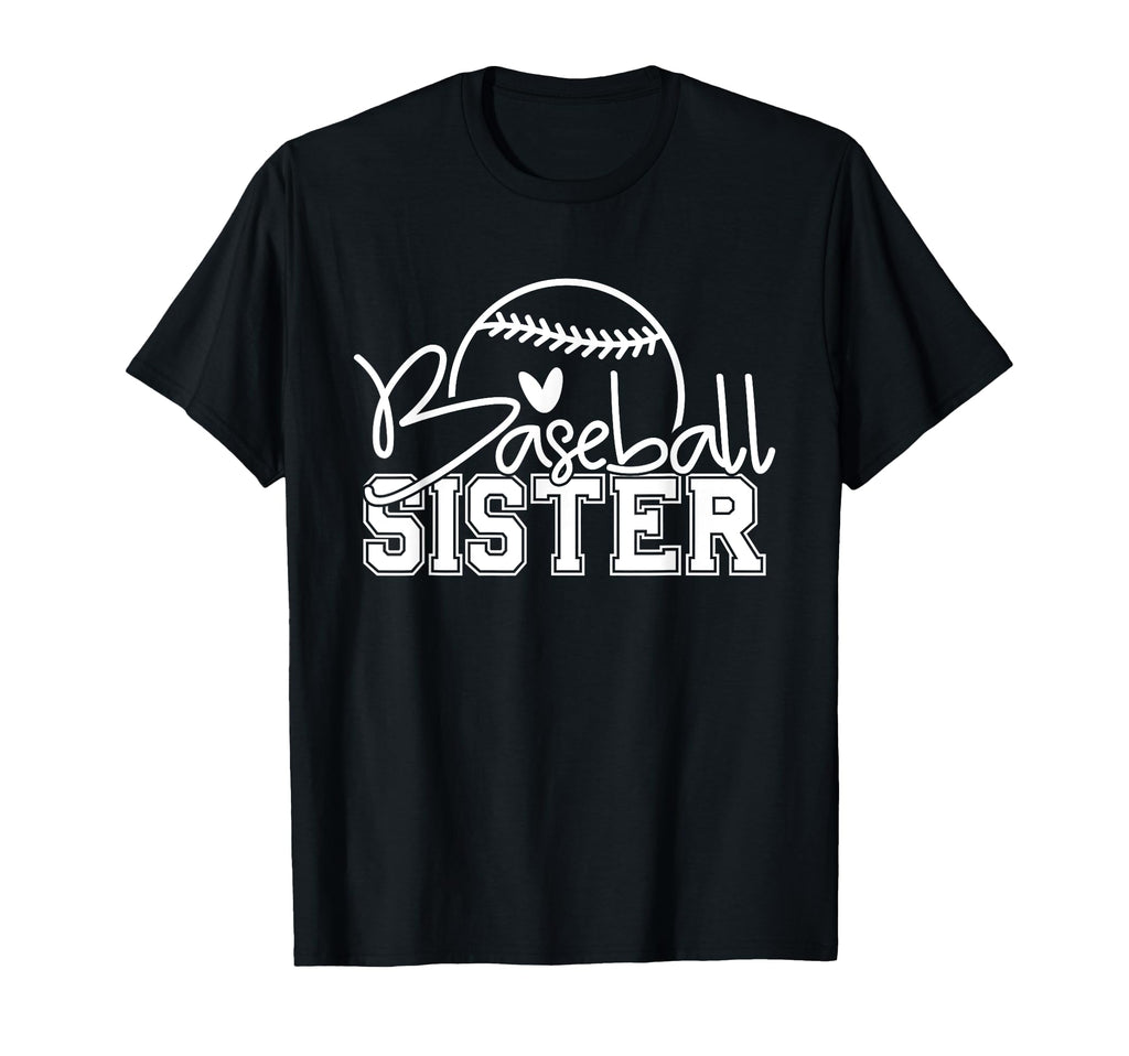 Baseball Sister Funny Baseball T-Shirt - Aesthetic Graphic Men Women - T-Shirt, Sweatshirt, Hoodie
