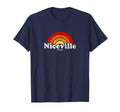 Niceville Florida Fl 70S Rainbow T-Shirt - Custom Art Print Unisex - T-Shirt, Sweatshirt, Hoodie