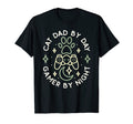 Cat Dad Day Gamer Night Console Video T-Shirt - Minimalist Print Men Women - T-Shirt, Sweatshirt, Hoodie