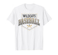Wildcats Baseball Mom Team Game Day Gold T-Shirt - Graphic Print Unisex - T-Shirt, Sweatshirt, Hoodie