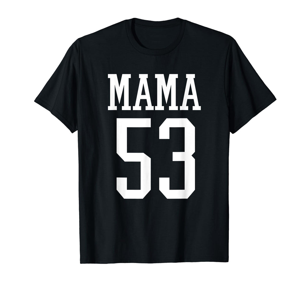 Number 53 Mama Biggest Fan Spirit Wear T-Shirt - Trendy Graphic for Adults - T-Shirt, Sweatshirt, Hoodie