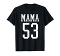 Number 53 Mama Biggest Fan Spirit Wear T-Shirt - Trendy Graphic for Adults - T-Shirt, Sweatshirt, Hoodie