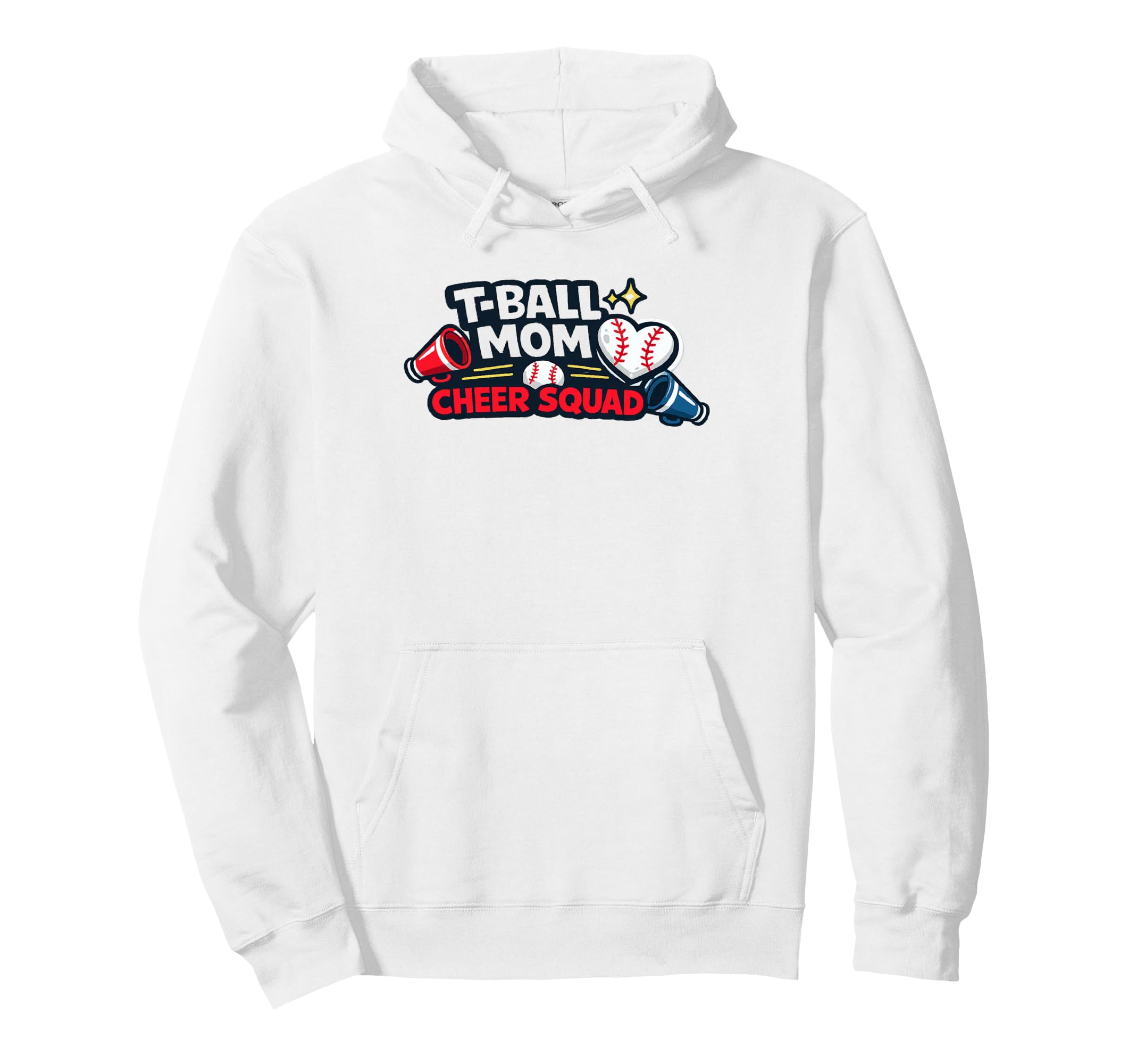 T Ball Mom Cheer Squad Baseball Mom Hoodie - Custom Art Print Unisex - T-Shirt, Sweatshirt, Hoodie
