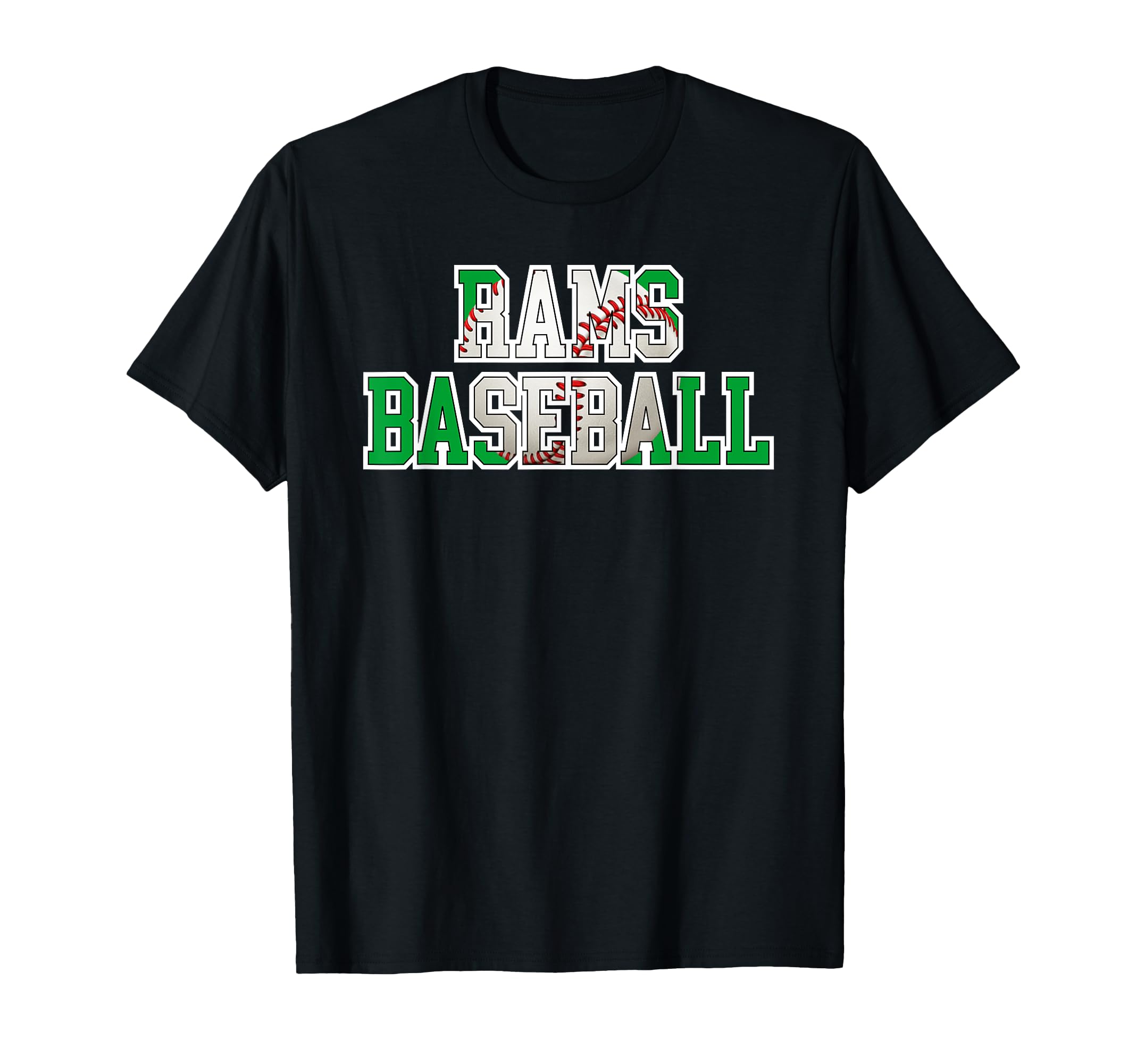 Rams Baseball Green Ram Pride T-Shirt - Custom Art Print Men Women - T-Shirt, Sweatshirt, Hoodie