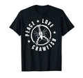 Funny Crawfish Boil Lover Peace Love T-Shirt - Graphic Print Men Women - T-Shirt, Sweatshirt, Hoodie