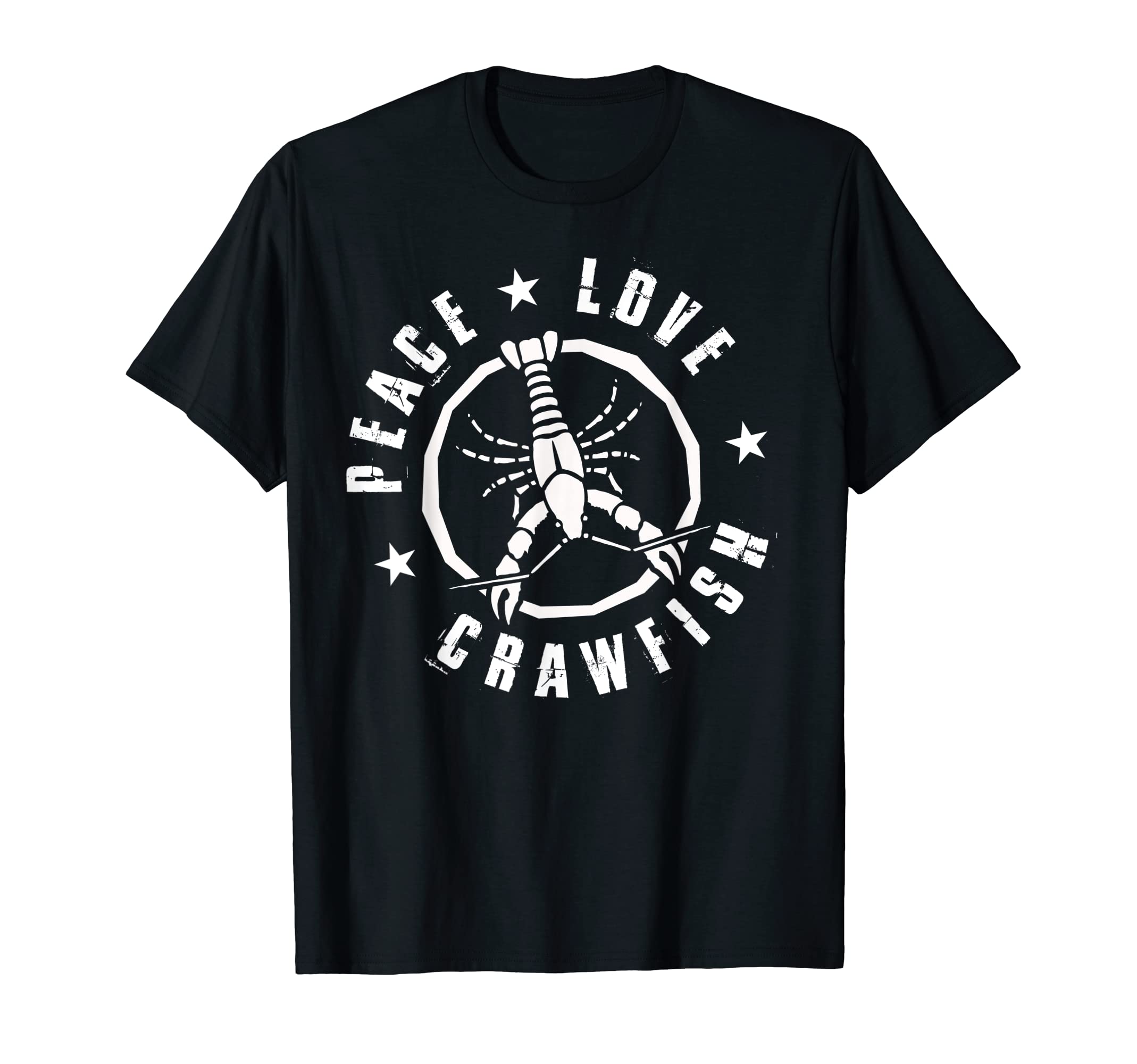 Funny Crawfish Boil Lover Peace Love T-Shirt - Graphic Print Men Women - T-Shirt, Sweatshirt, Hoodie