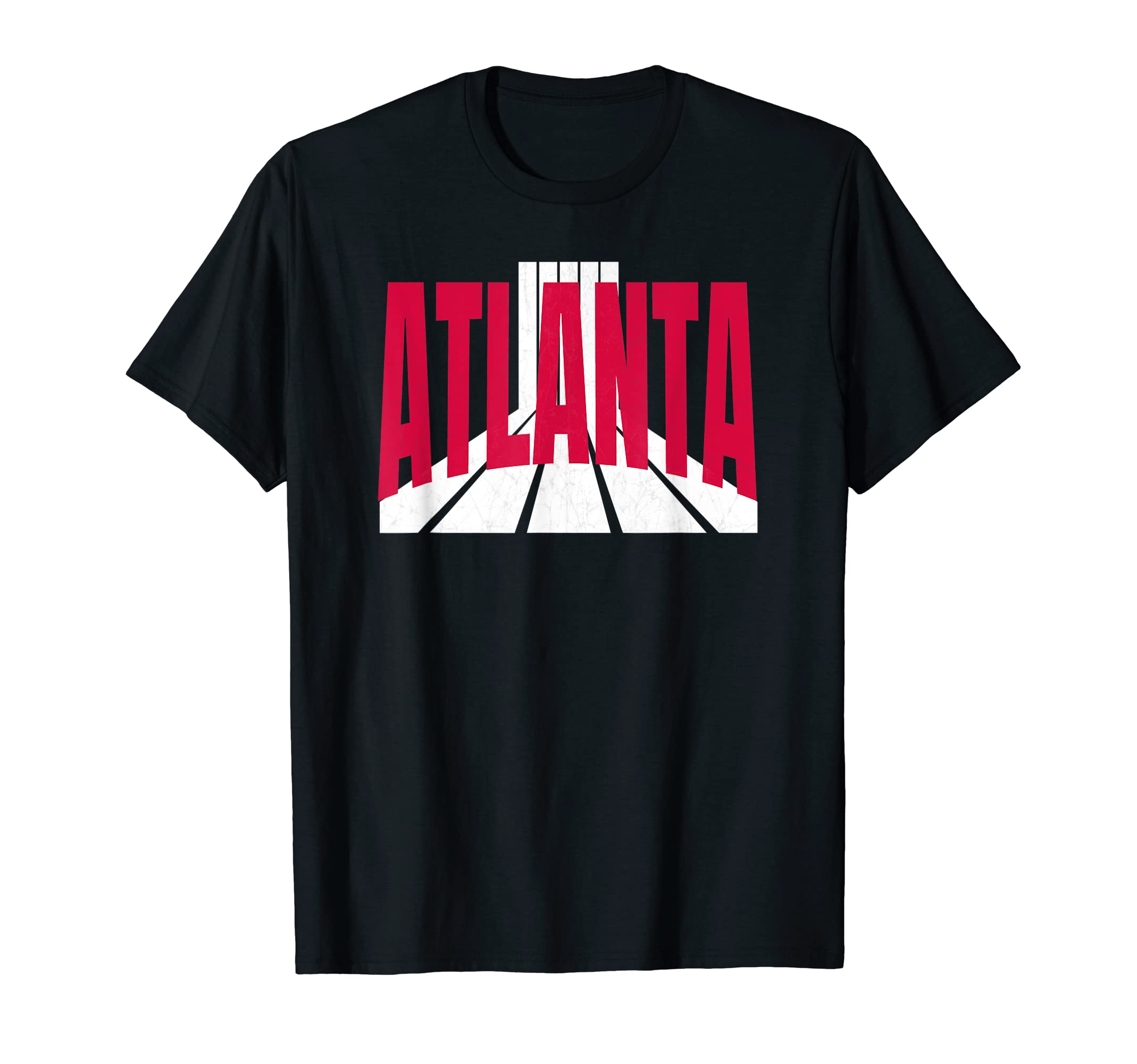 Fun Atlanta Red White Atlanta T-Shirt - Minimalist Print for Adults - T-Shirt, Sweatshirt, Hoodie