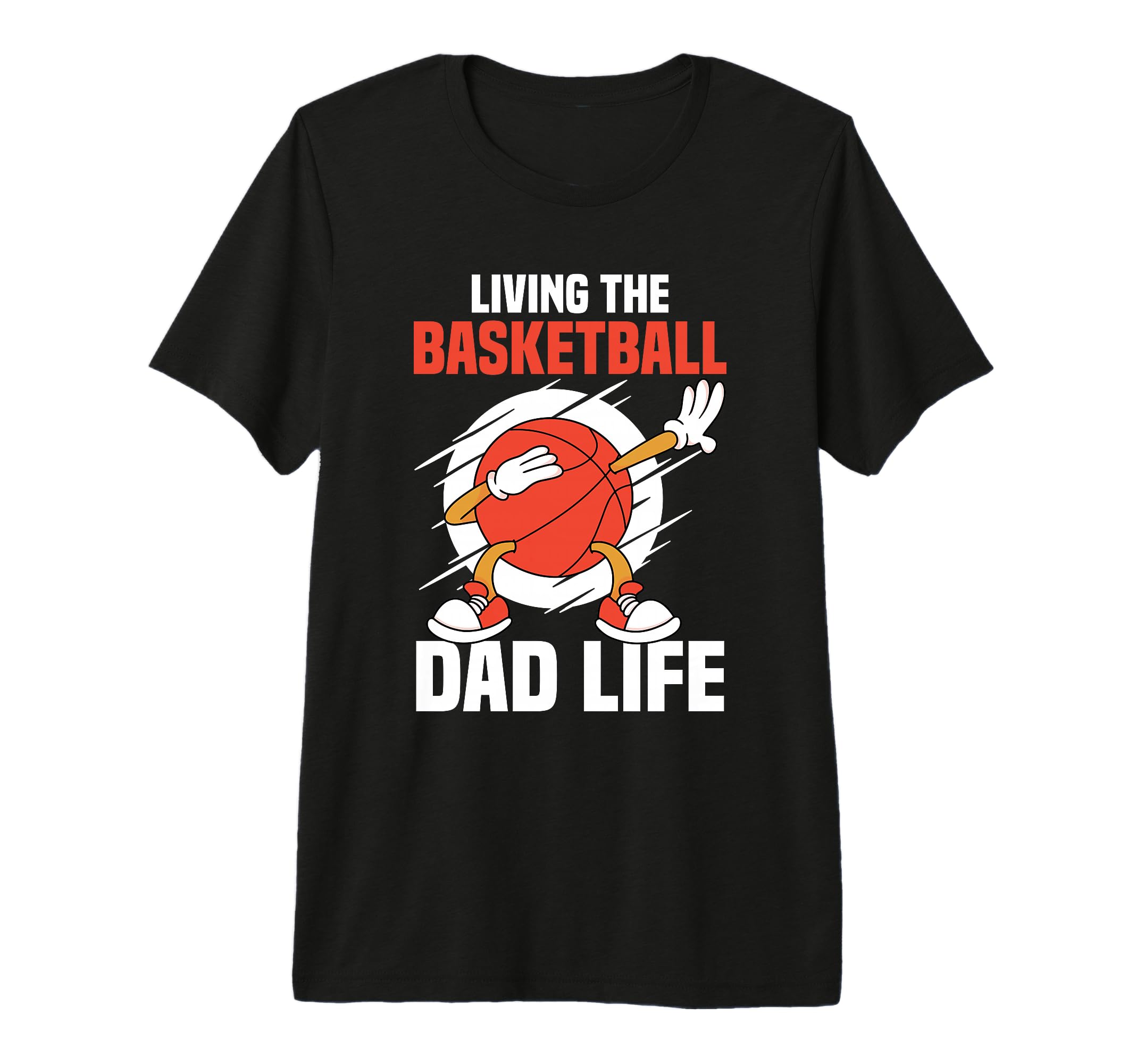 Fathers Day Basketball Dad Game Day Tri T-Shirt - Custom Art Print Unisex - T-Shirt, Sweatshirt, Hoodie