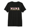 Mama Baseball Leopard Heart Love Tri T-Shirt - Custom Art Print Men Women - T-Shirt, Sweatshirt, Hoodie