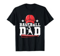 Baseball Baseball Dad Daddy Fathers T-Shirt - Minimalist Print Men Women - T-Shirt, Sweatshirt, Hoodie