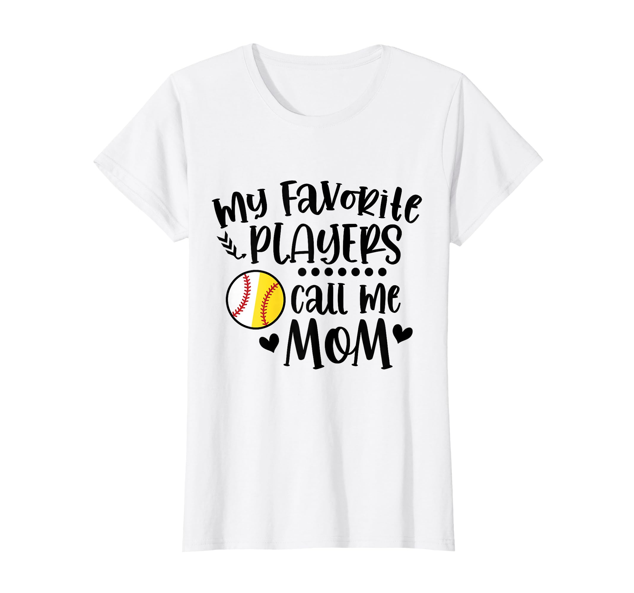 My Favorite Players Call Me Mom Baseball T-Shirt - Graphic Print Unisex - T-Shirt, Sweatshirt, Hoodie