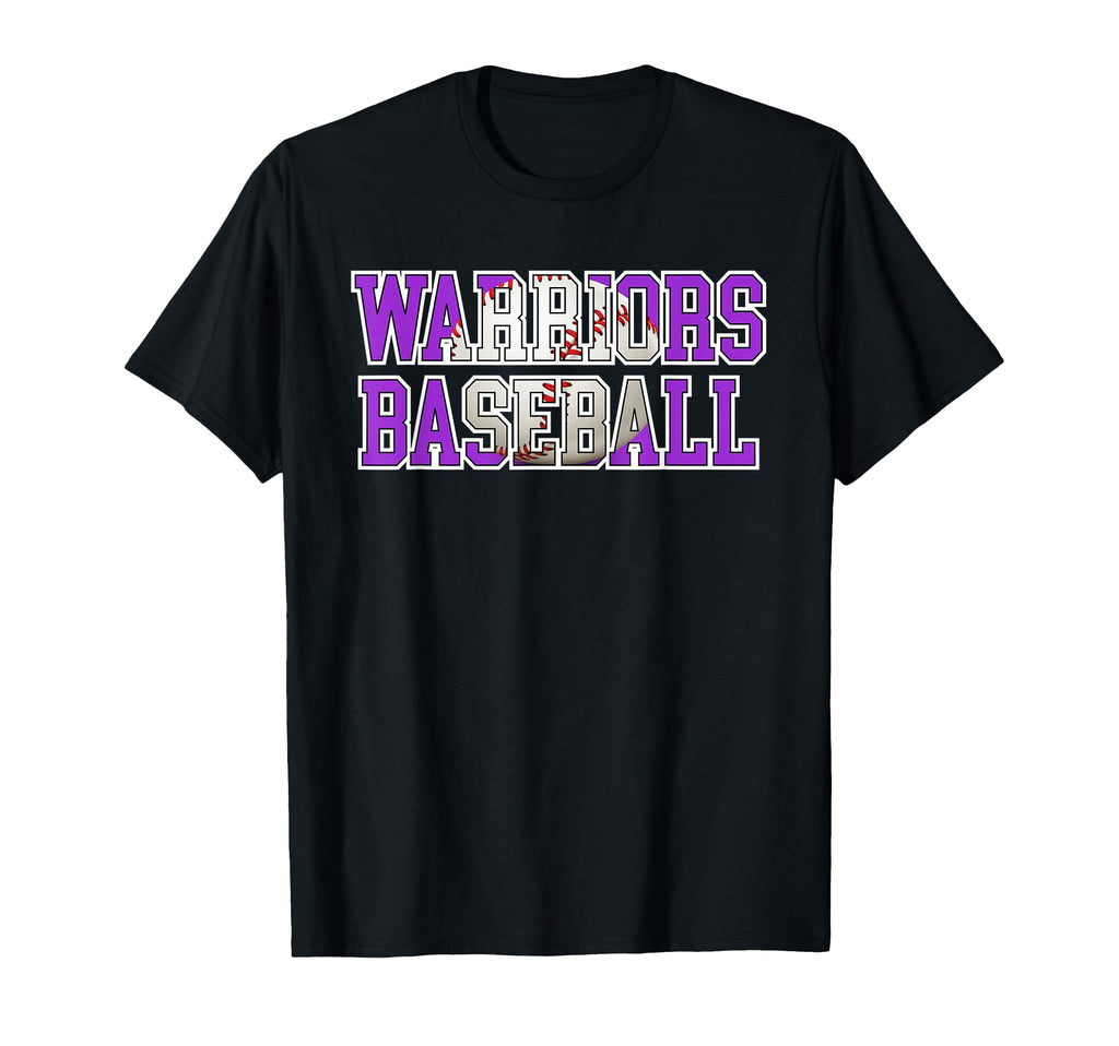 Warriors Baseball Mom Purple Warrior T-Shirt - Minimalist Print Men Women - T-Shirt, Sweatshirt, Hoodie