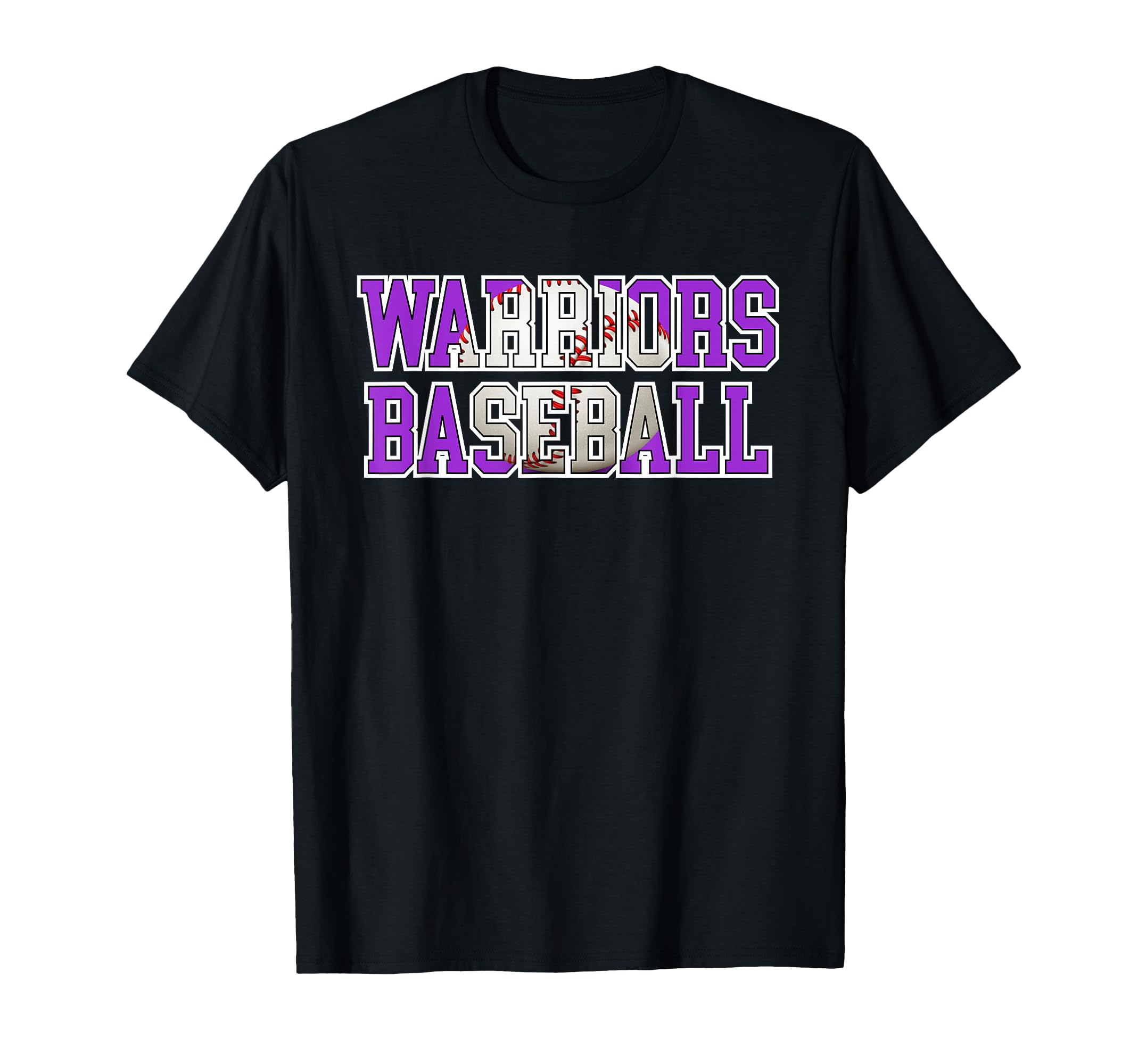 Warriors Baseball Mom Purple Warrior T-Shirt - Minimalist Print Men Women - T-Shirt, Sweatshirt, Hoodie
