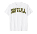 Camo Softball Softball Game Day T-Shirt - Custom Art Print Men Women - T-Shirt, Sweatshirt, Hoodie