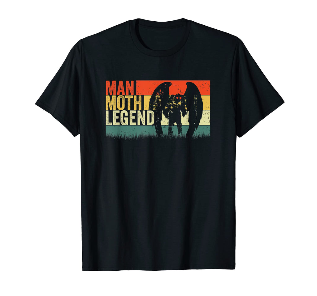 Mothman Moth Legend Stripes Cryptid T-Shirt - Streetwear Style Unisex - T-Shirt, Sweatshirt, Hoodie