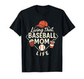 Baseball Mom Dugout Life Game Day T-Shirt - Fun Novelty Design for Adults - T-Shirt, Sweatshirt, Hoodie