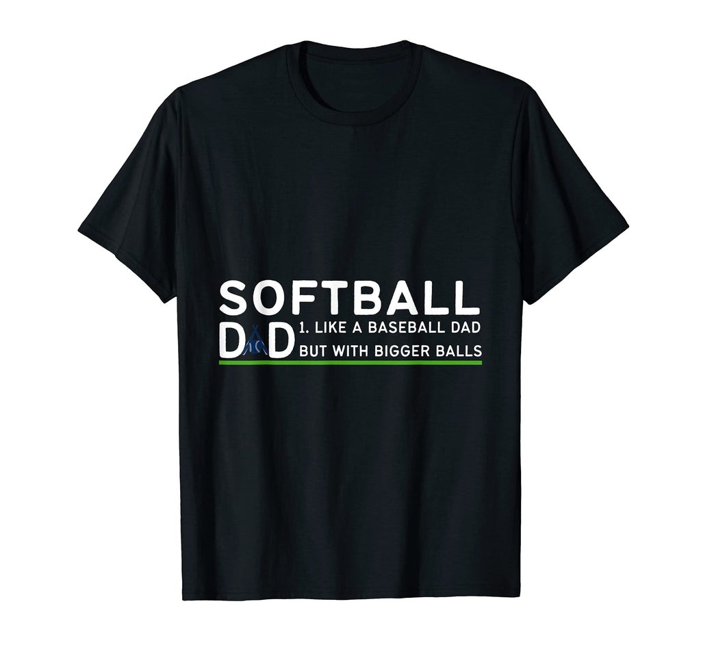 Mens Softball Dad Like Baseball Dad T-Shirt - Minimalist Print Unisex - T-Shirt, Sweatshirt, Hoodie