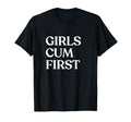 Cum First Y2K Aesthetic Trendy T-Shirt - Minimalist Print Men Women - T-Shirt, Sweatshirt, Hoodie