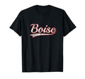 Boise Varsity Distressed Throwback T-Shirt - Casual Everyday Wear Men Women - T-Shirt, Sweatshirt, Hoodie