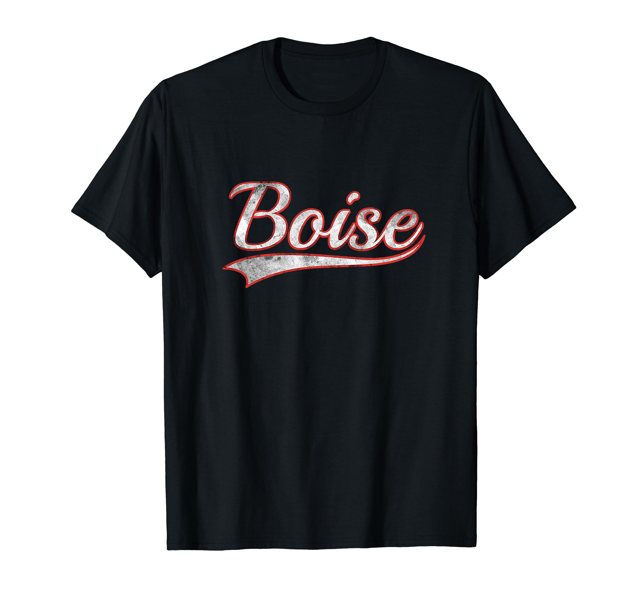 Boise Varsity Distressed Throwback T-Shirt - Casual Everyday Wear Men Women - T-Shirt, Sweatshirt, Hoodie
