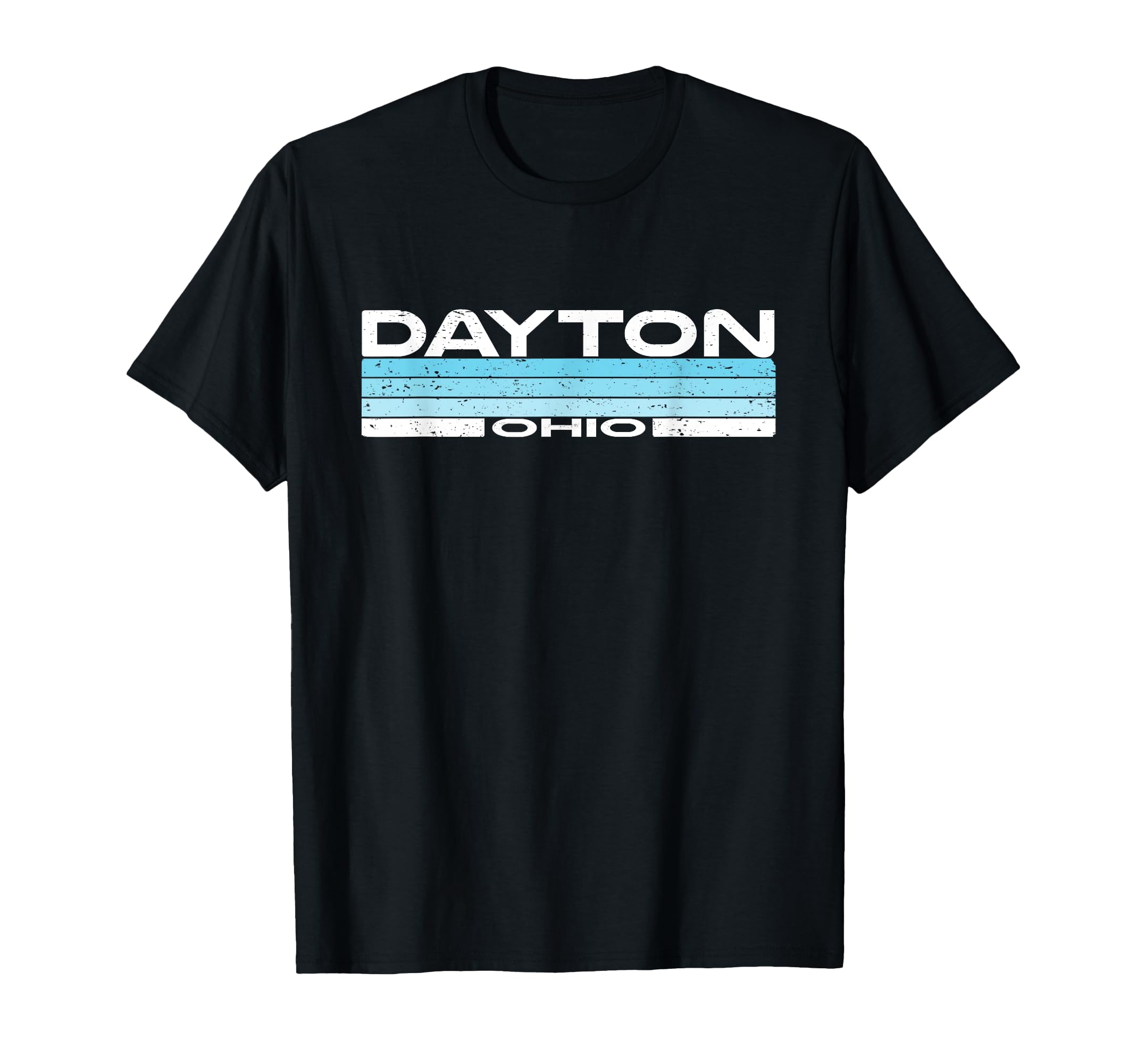 Dayton State Ohio Blue Sunset T-Shirt - Trendy Graphic for Adults - T-Shirt, Sweatshirt, Hoodie