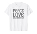 Peace Love Weimaraner German T-Shirt - Fun Novelty Design Men Women - T-Shirt, Sweatshirt, Hoodie