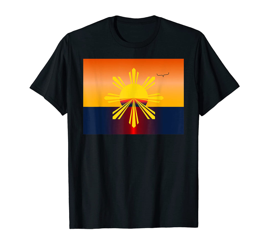 Philippine Sunset Filipino Flag T-Shirt - Casual Everyday Wear for Adults - T-Shirt, Sweatshirt, Hoodie