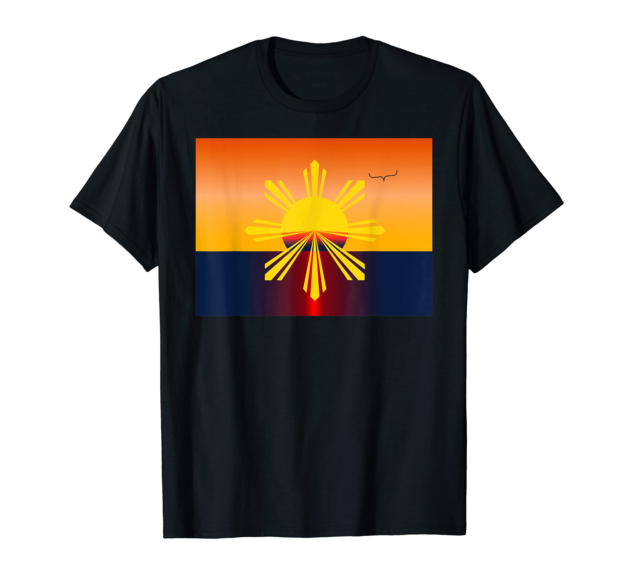 Philippine Sunset Filipino Flag T-Shirt - Casual Everyday Wear for Adults - T-Shirt, Sweatshirt, Hoodie