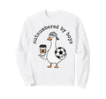 Mom Outnumbered Funny Soccer Sweatshirt - Casual Everyday Wear Unisex - T-Shirt, Sweatshirt, Hoodie